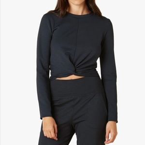 Beyond Yoga Heather Rib Groove Cropped Top
